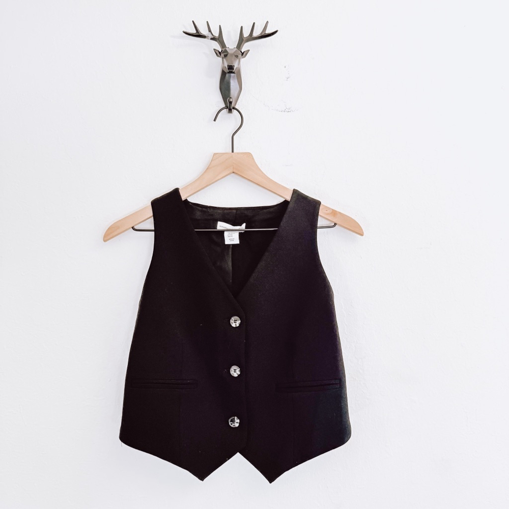 Cupcakes and Cashmere Women's Black Vest Size XS